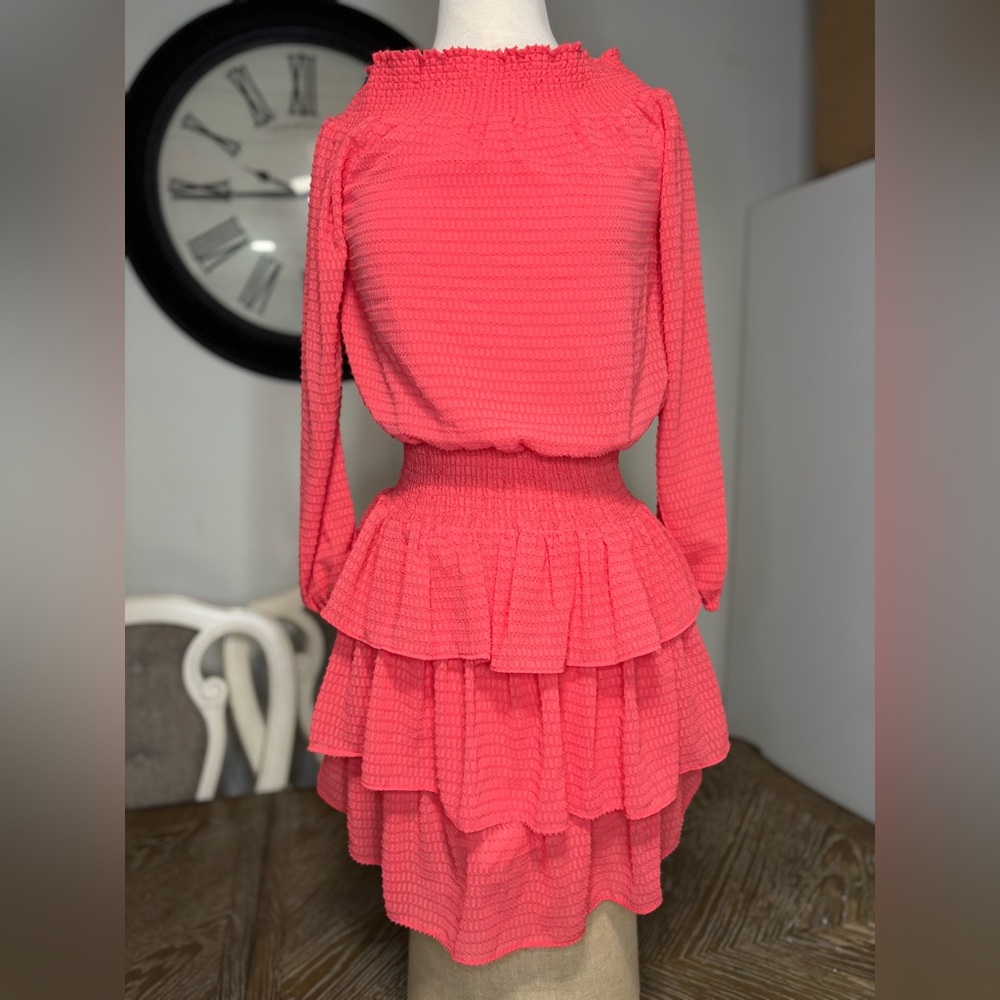 Michael Kors Coral Ruffle Dress